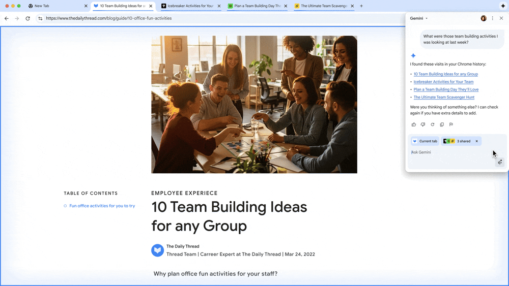 Google Gemini Chrome