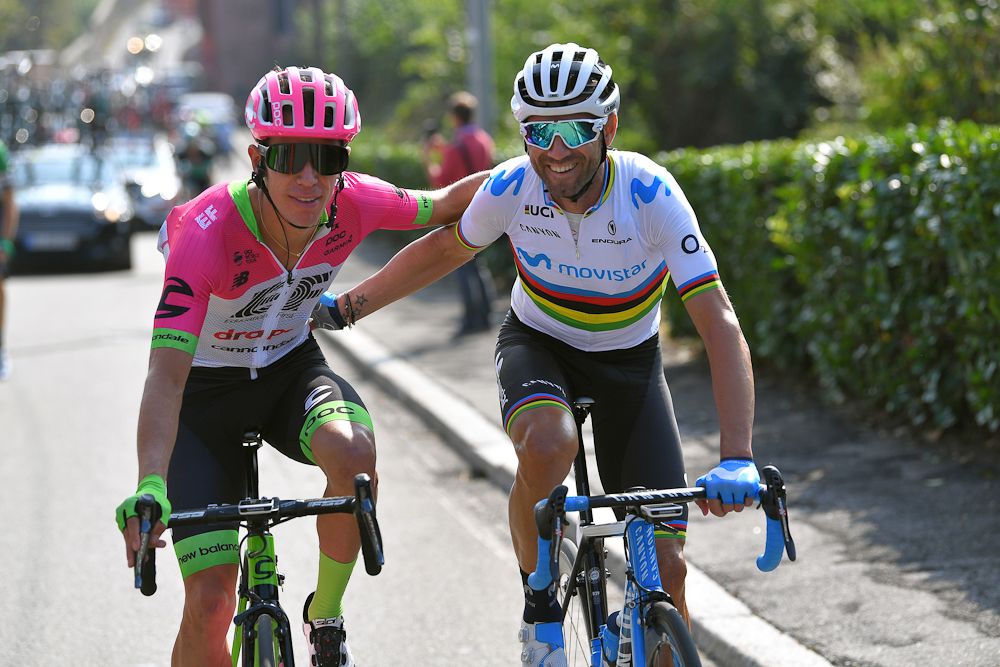 Alejandro Valverde and Rigoberto Uran Tre Valli Varesine