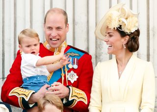 Prince William, Kate Middleton on balcony