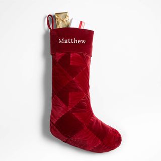 Velvet Heritage Red Christmas Stocking