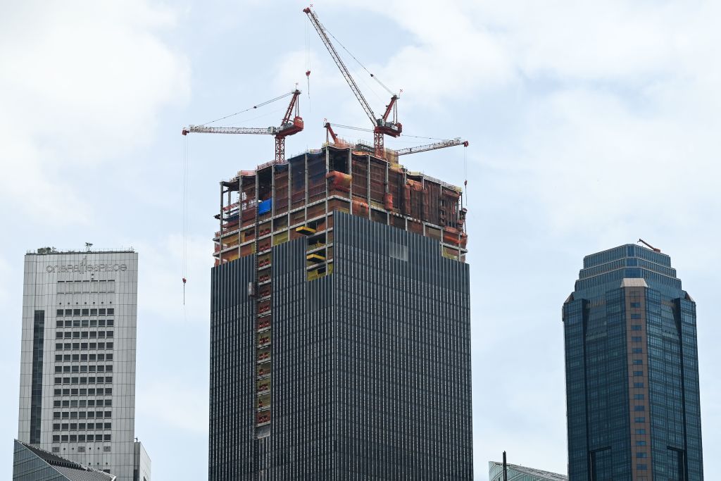 Construction site in Singapore.