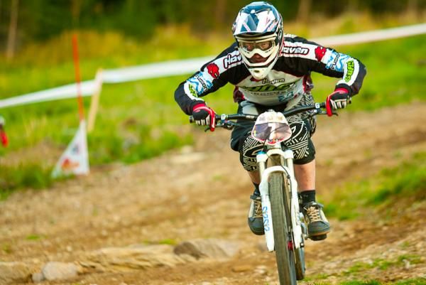 A racer at the Euro Four Cross finals