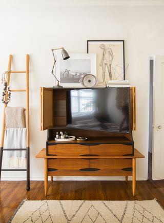 vintage tv cabinet