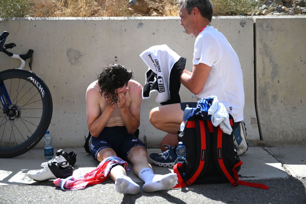 David Gaudu after losing the lead on stage 5
