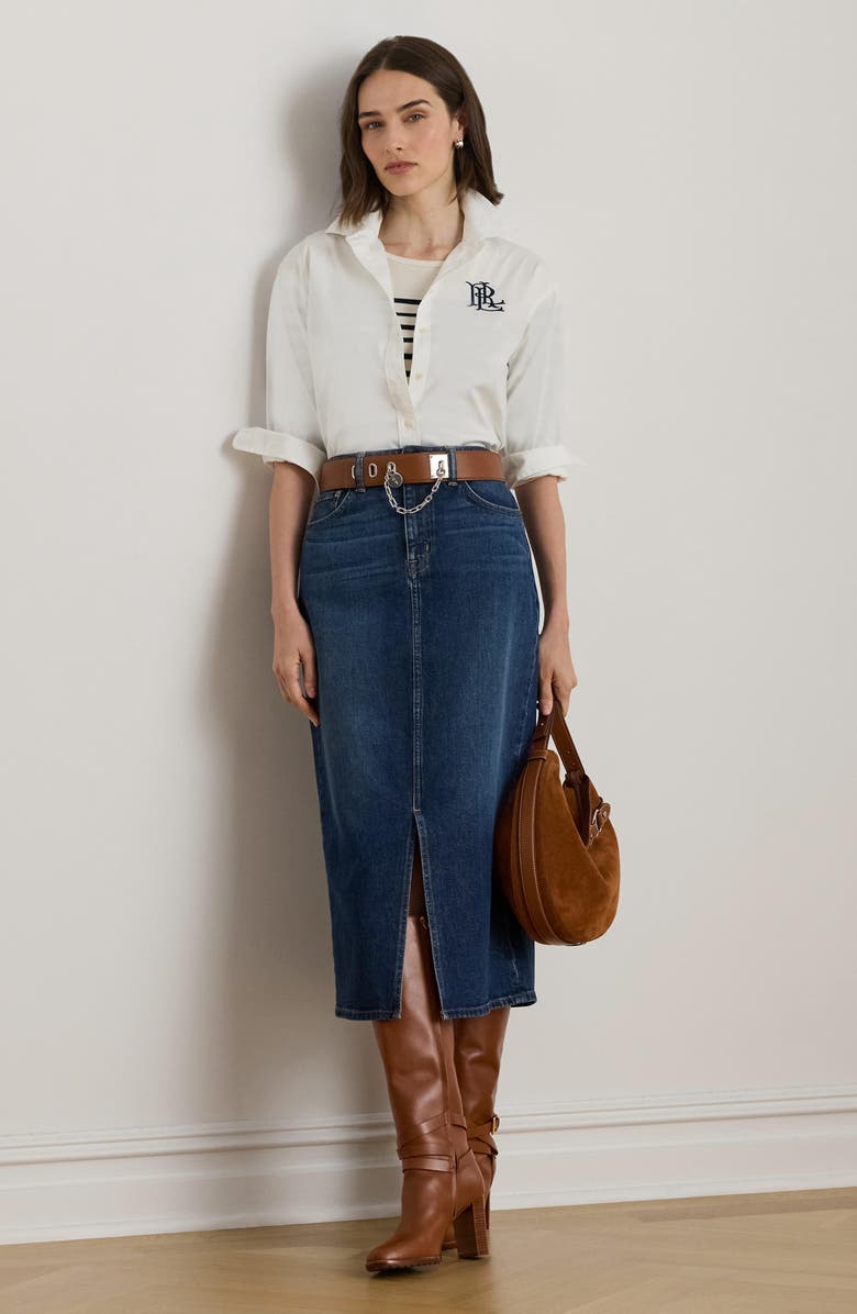 Mahlan Denim Midi Skirt