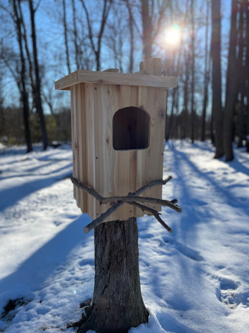 Cedar Barred Owl Nest Box