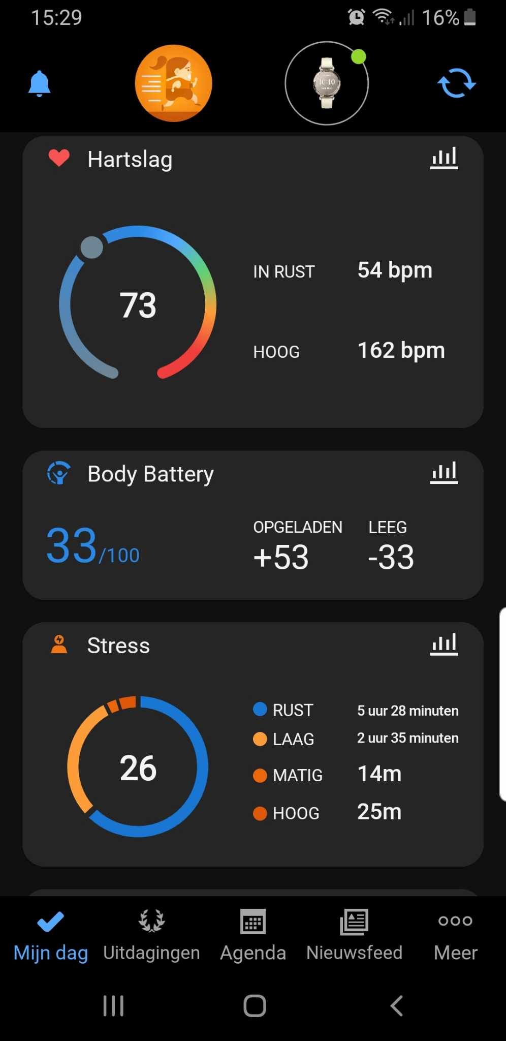 Garmin Connect met de Garmin Lily 2
