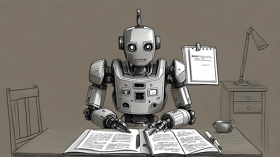 Robots read written text