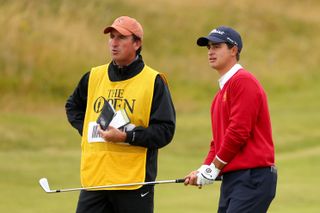 Luis Masaveu (right) and Gonzalo Fernandez-Castano dicuss a shot at The Open in 2024