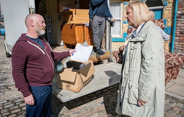 Coronation Street Spoilers: Eileen Grimshaw is stunned to see a moving van outside her house