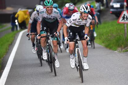 Julian Alaphilippe on the attack on stage two of the Tour de Suisse 2021