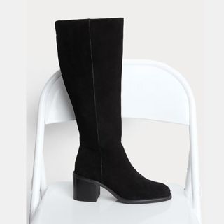 M&S Collection Suede Block Heel Knee High Boots