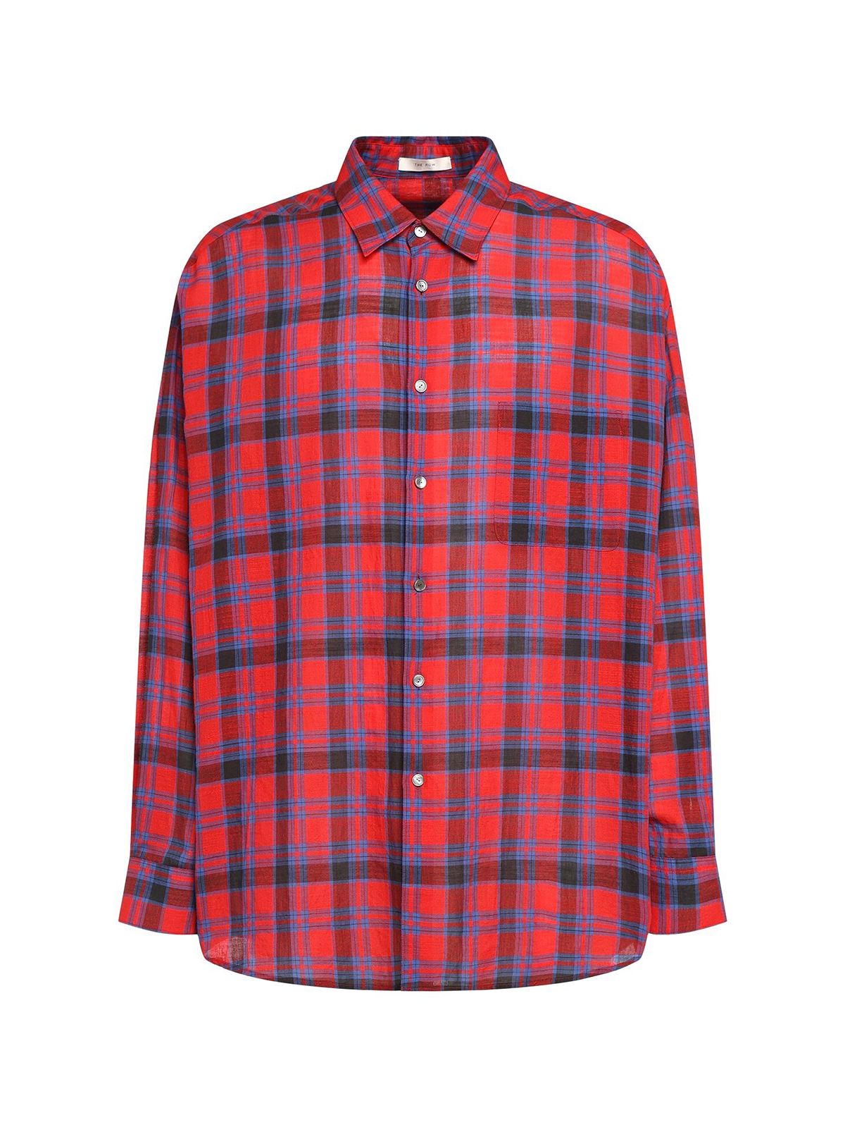 Lancaster Checked Cotton Shirt - the Row - Men - Red/blue - M