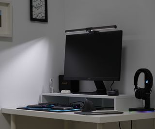 Monitor light over computer monitor