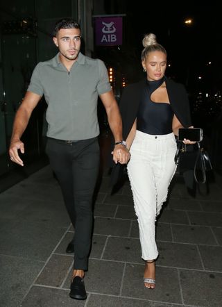 Molly-Mae Hague and Tommy Fury at Amazonia restaurant on September 3, 2020 in London, England.