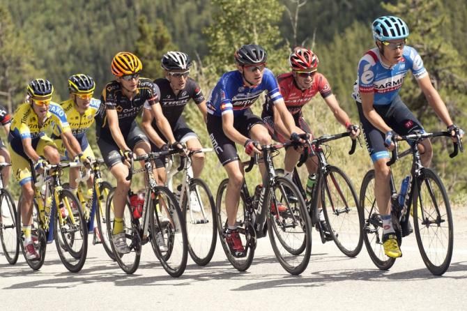 Tejay van Garderen (BMC) sitting in the peloton