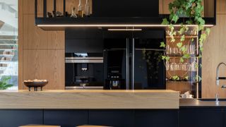 Wood style modern kitchen