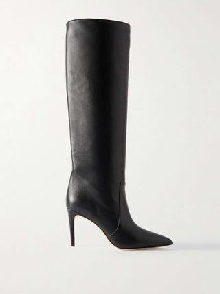 Stiletto-Kniestiefel aus Leder