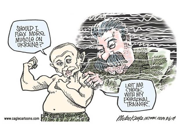 Political cartoon Putin Ukraine