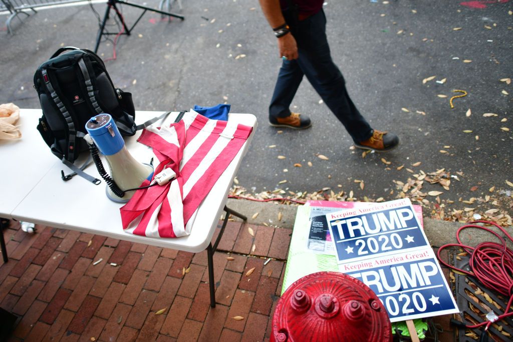 Trump sign in Philadelphia