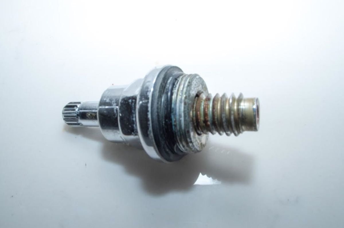 A dirty cartridge inside the tap that is worth cleaning to remove the limescale too