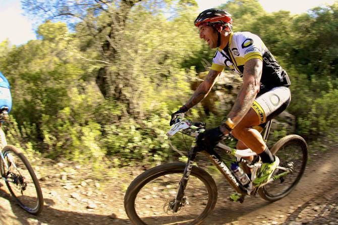 A Cannondale rider