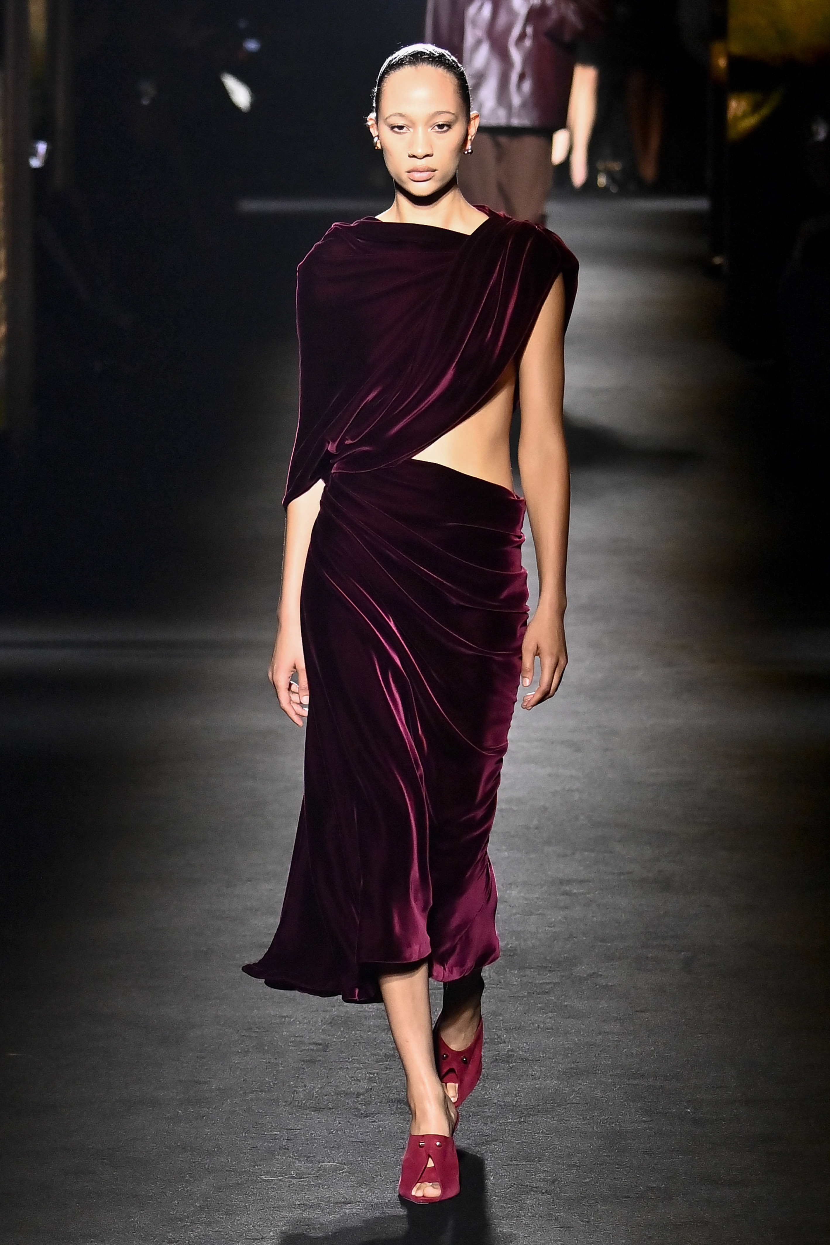 A model walks the runway during the Balenciaga Ready to Wear Fall/Winter 2026-2027 fashion show as part of Paris Fashion Week on March 07, 2026 in Paris, France