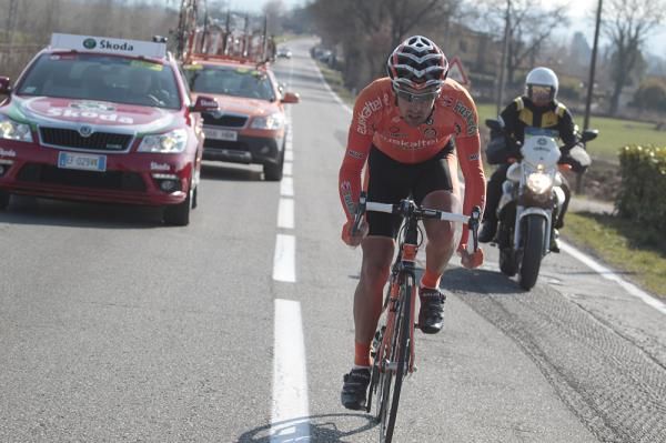 Daniel Sesma (Euskaltel-Euskadi) spent most of the day alone off the front