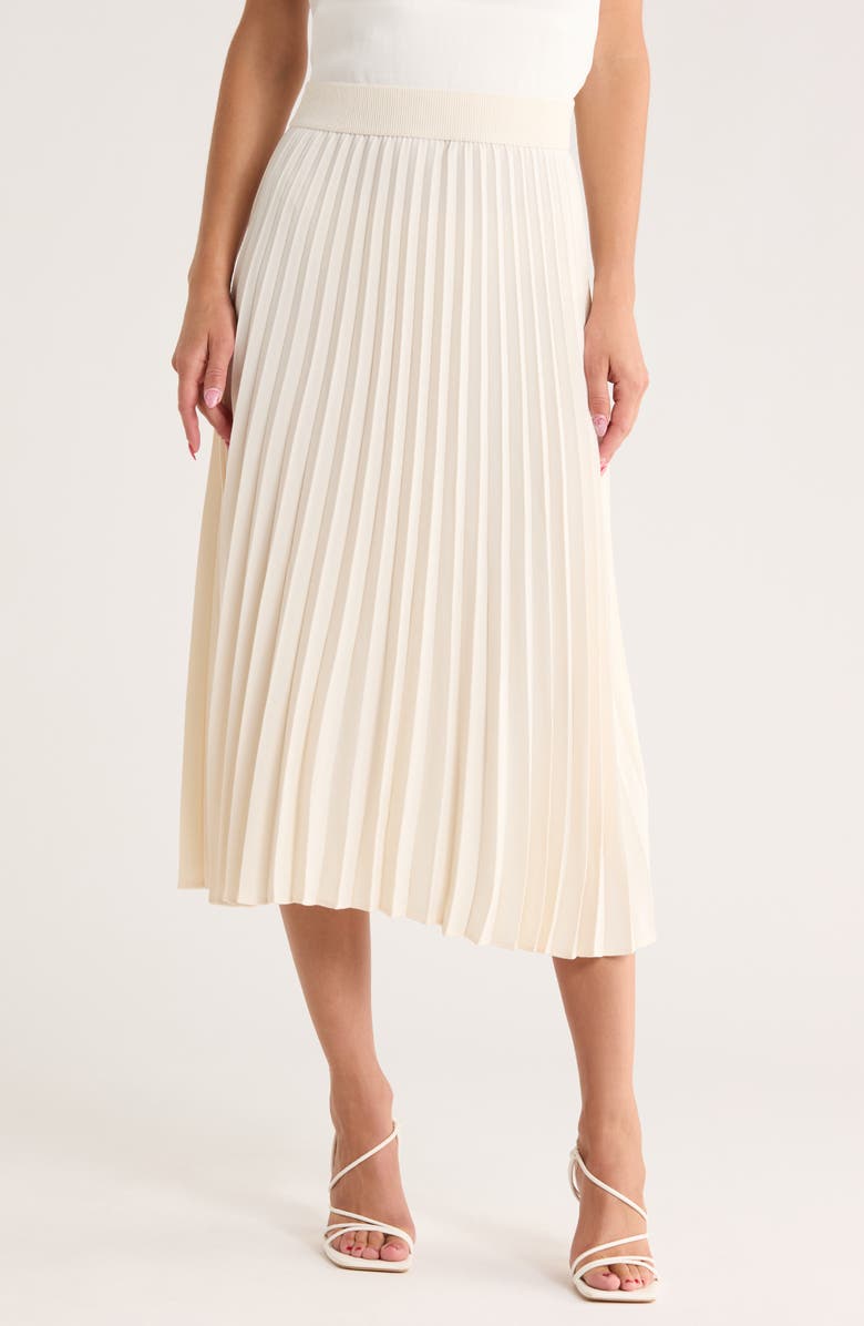 Pleated Midi Skirt