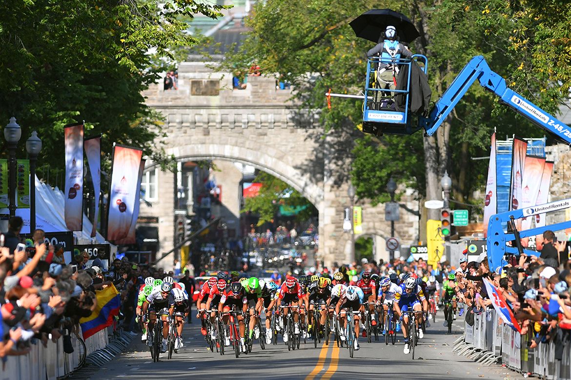 The sprint in the GP de Quebec