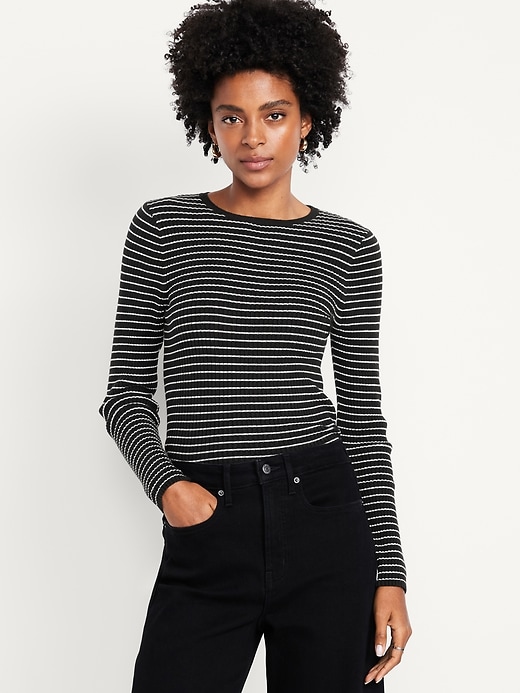 Sosoft Lite Ribbed Crew-Neck Sweater