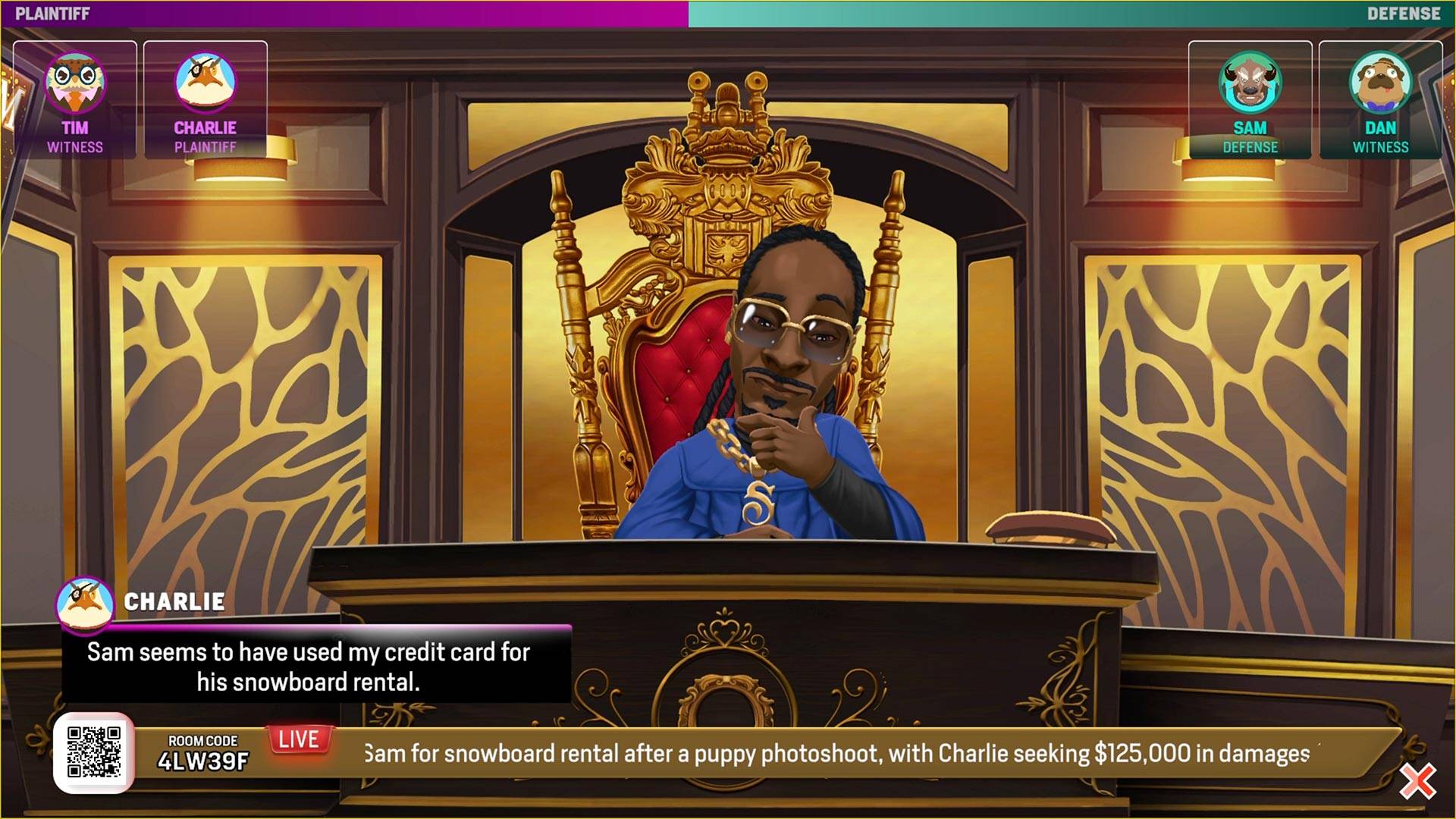 Courtroom Chaos starring Snoop Dog