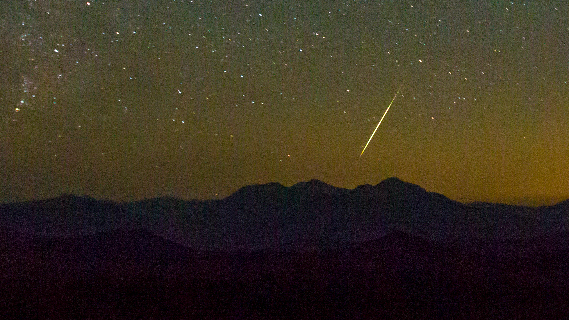 Perseid Meteor &amp;amp; Milky Way Over the Sierra Nevada