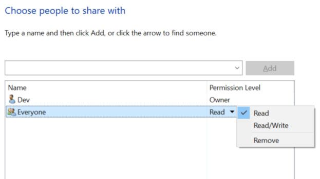 How to share a folder with all users on a Windows 10 PC