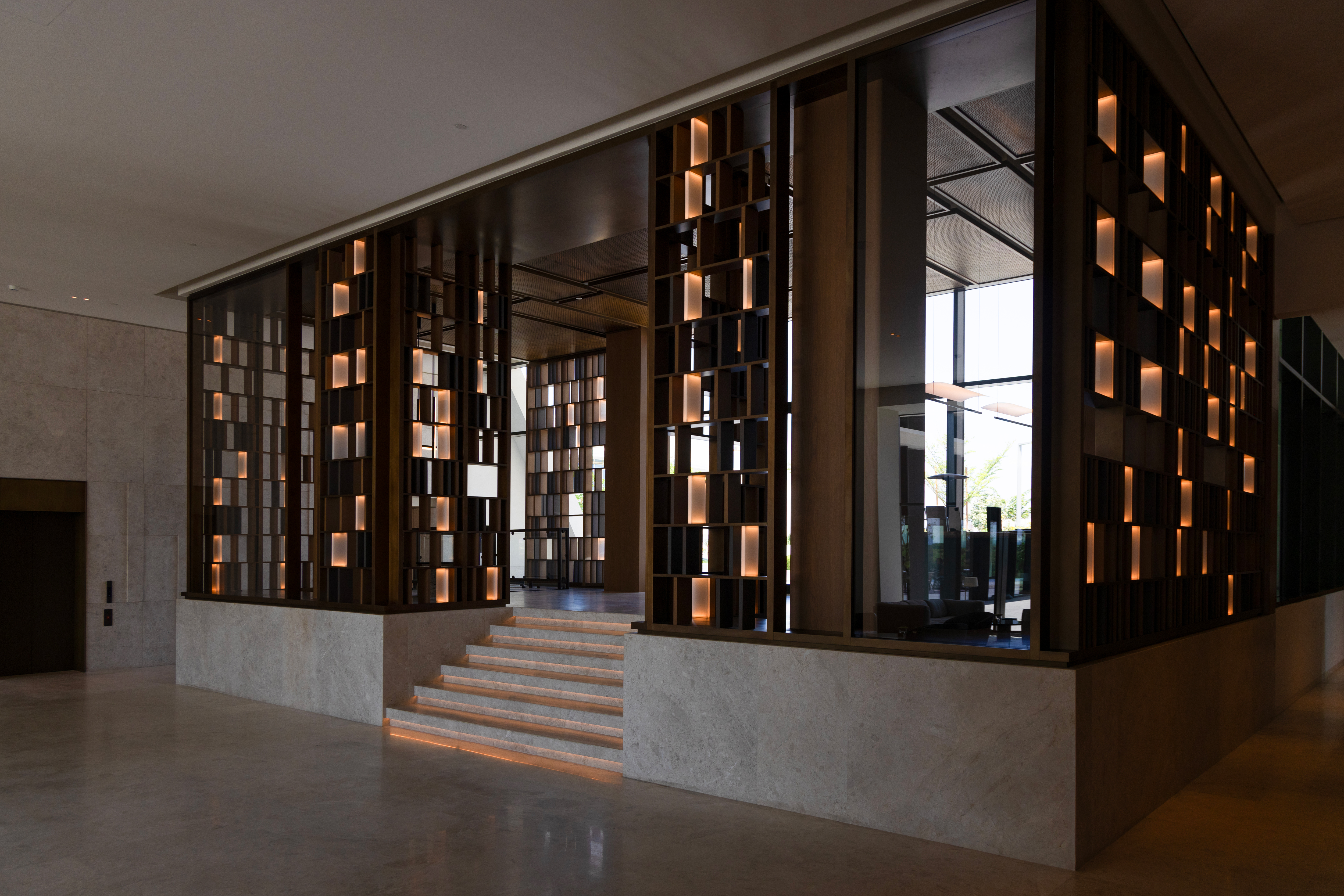 The inside of Al Zorah's new clubhouse