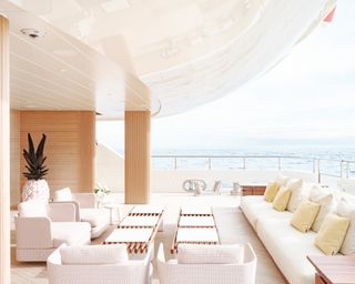 deck of luxury Benetti yacht, Kasper 7