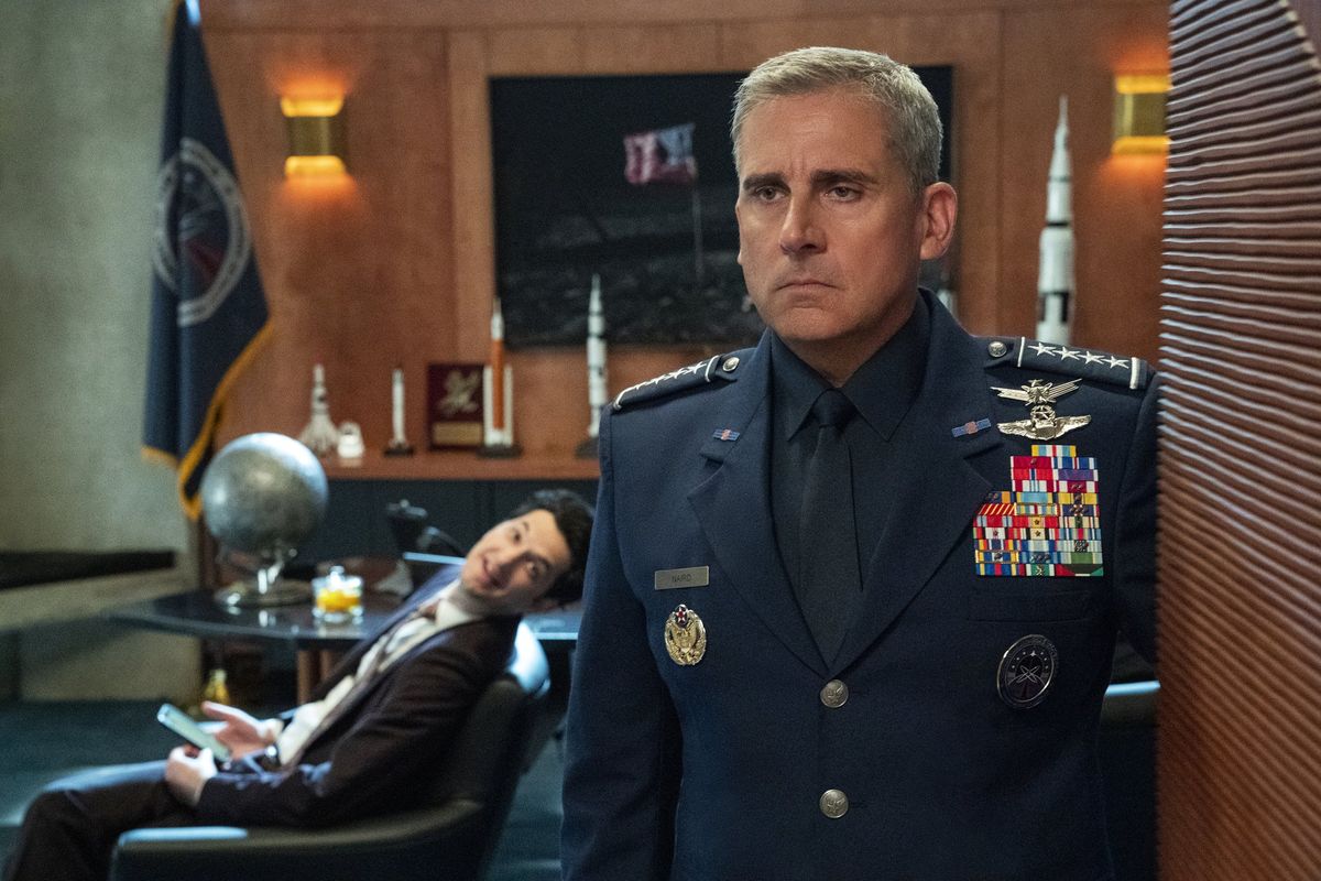 Steve Carell as Mark Naird in Space Force on Netflix