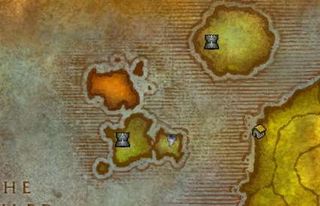 The Dranei start in the northwest corner of the map, just west of the Night Elf island of Darnassus.