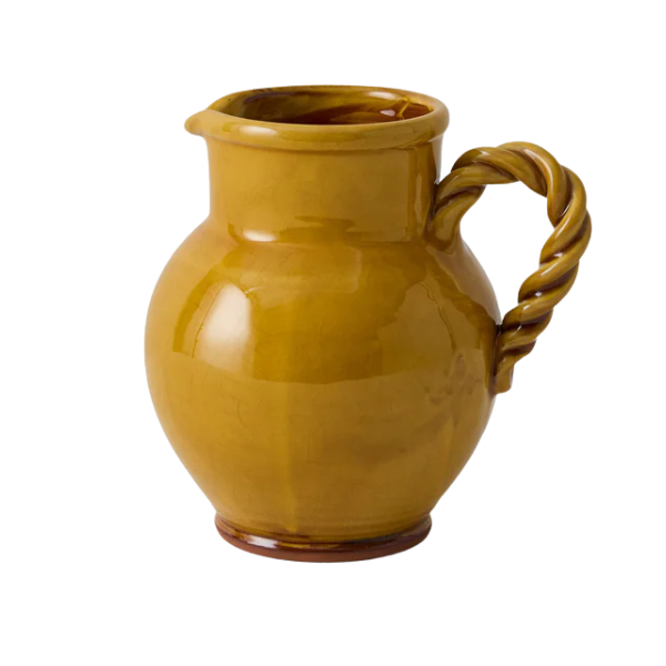Poterie Barbotine, Poterie Barbotine Twisted Pitcher | Honey