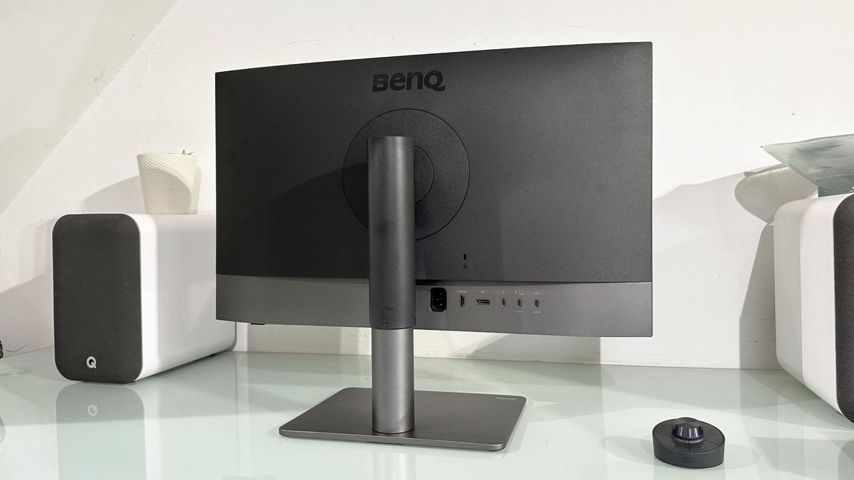 The BenQ Creative Pro PD2732U in a home office during our testing