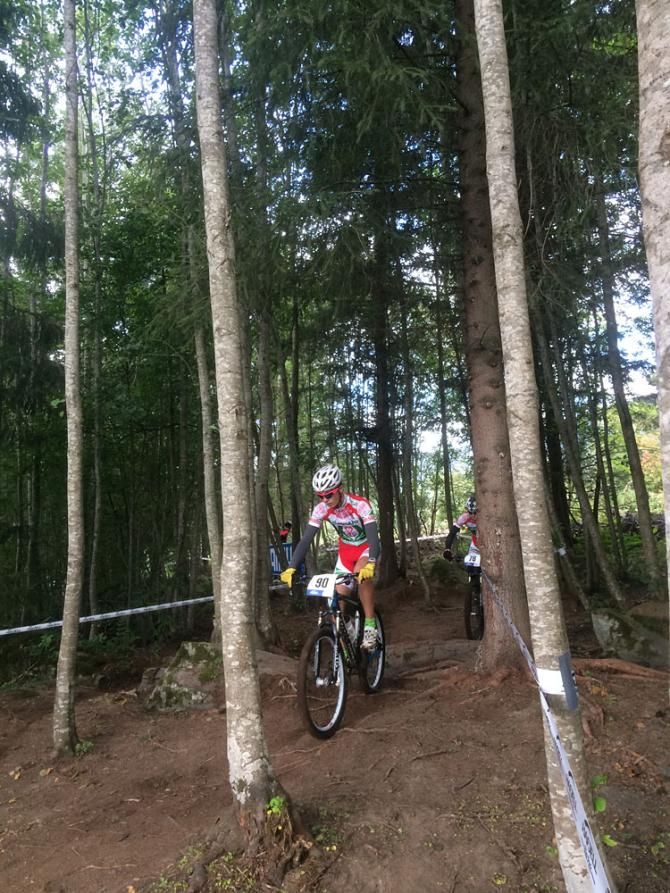 Riders in training. Many sections have a lot of roots.