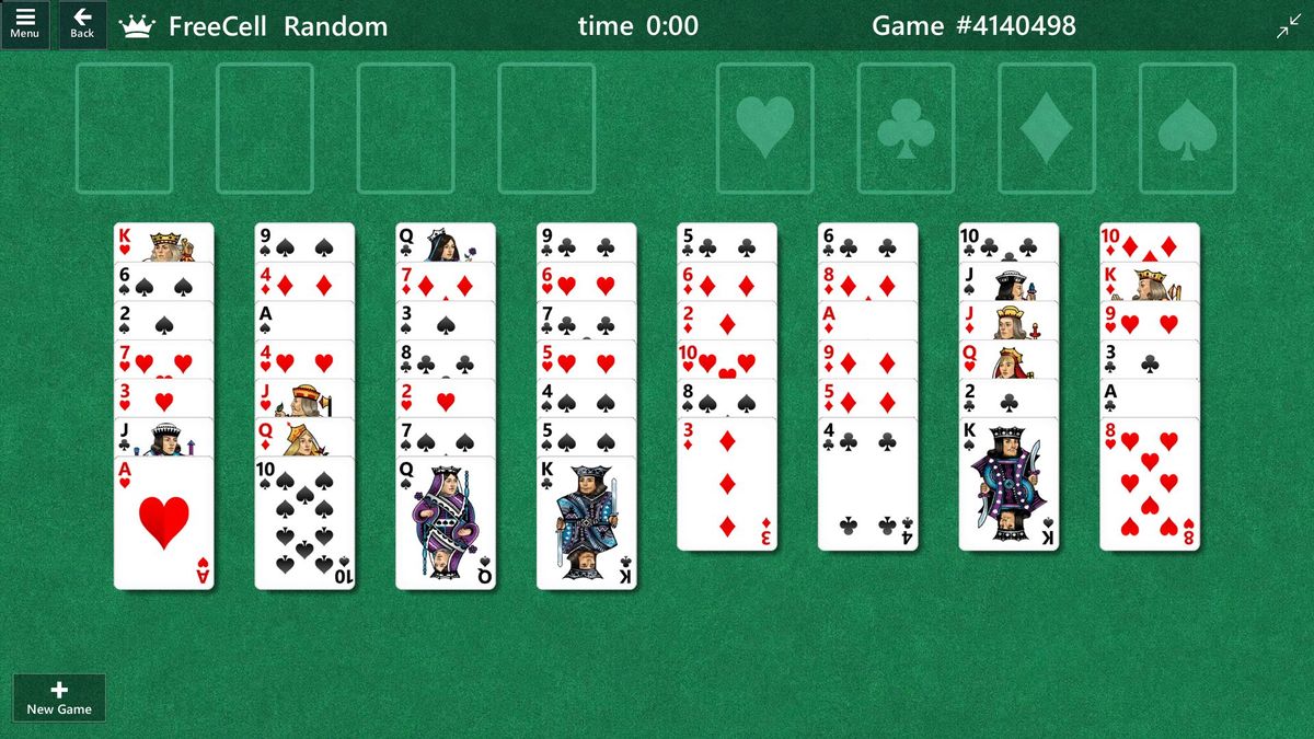 microsoft online solitaire collection