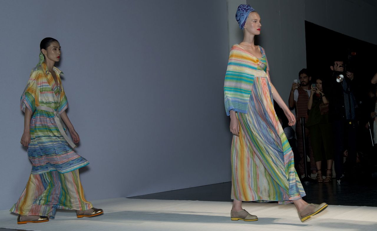 The clothes weren&#039;t see-through, but they possessed a gauzy lightness that could only be achieved by Missoni&#039;s wizardly skill with creating knits as fine as cobwebs