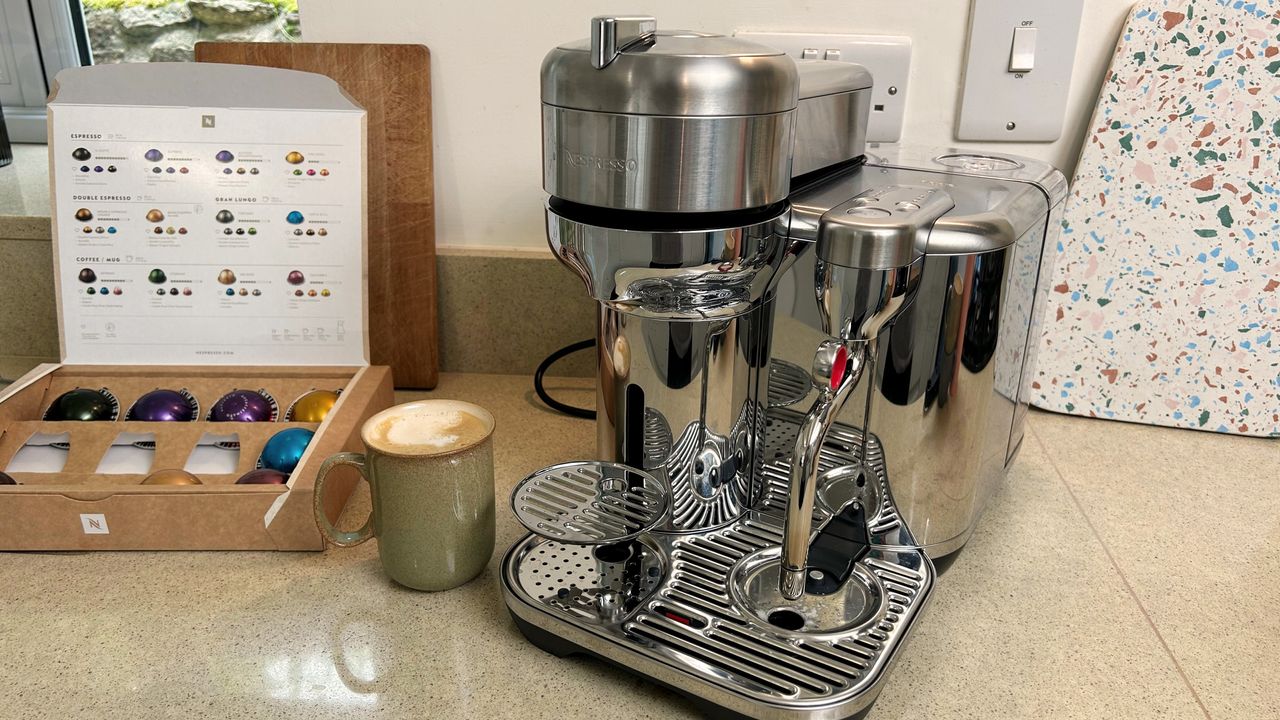 Nespresso Vertuo Creatista viewed from front on