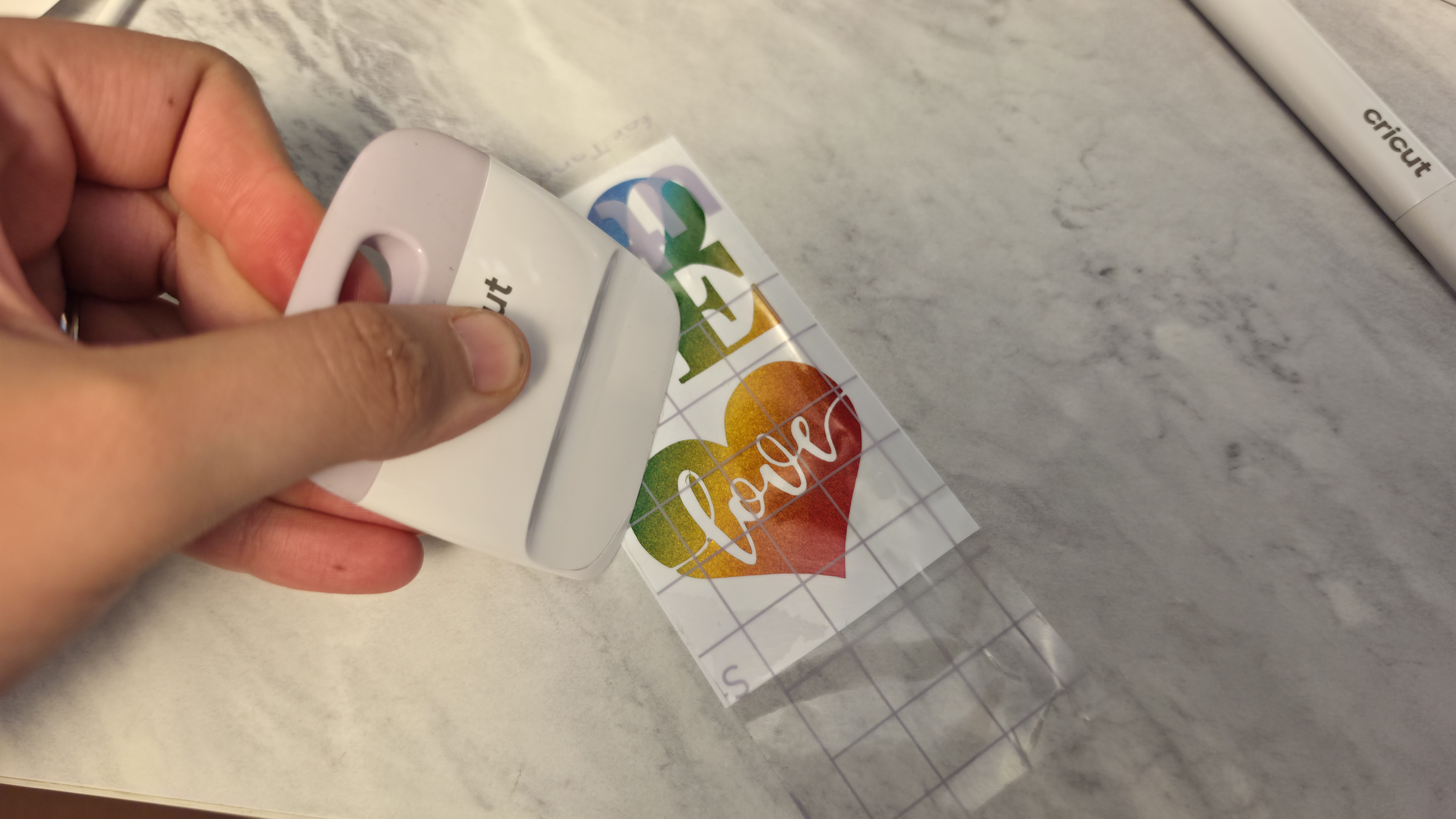 Cricut Pride crafting