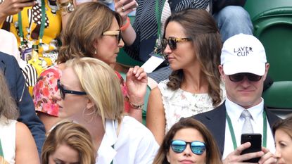 Carole and Pippa Middleton attend Wimbledon in 2017