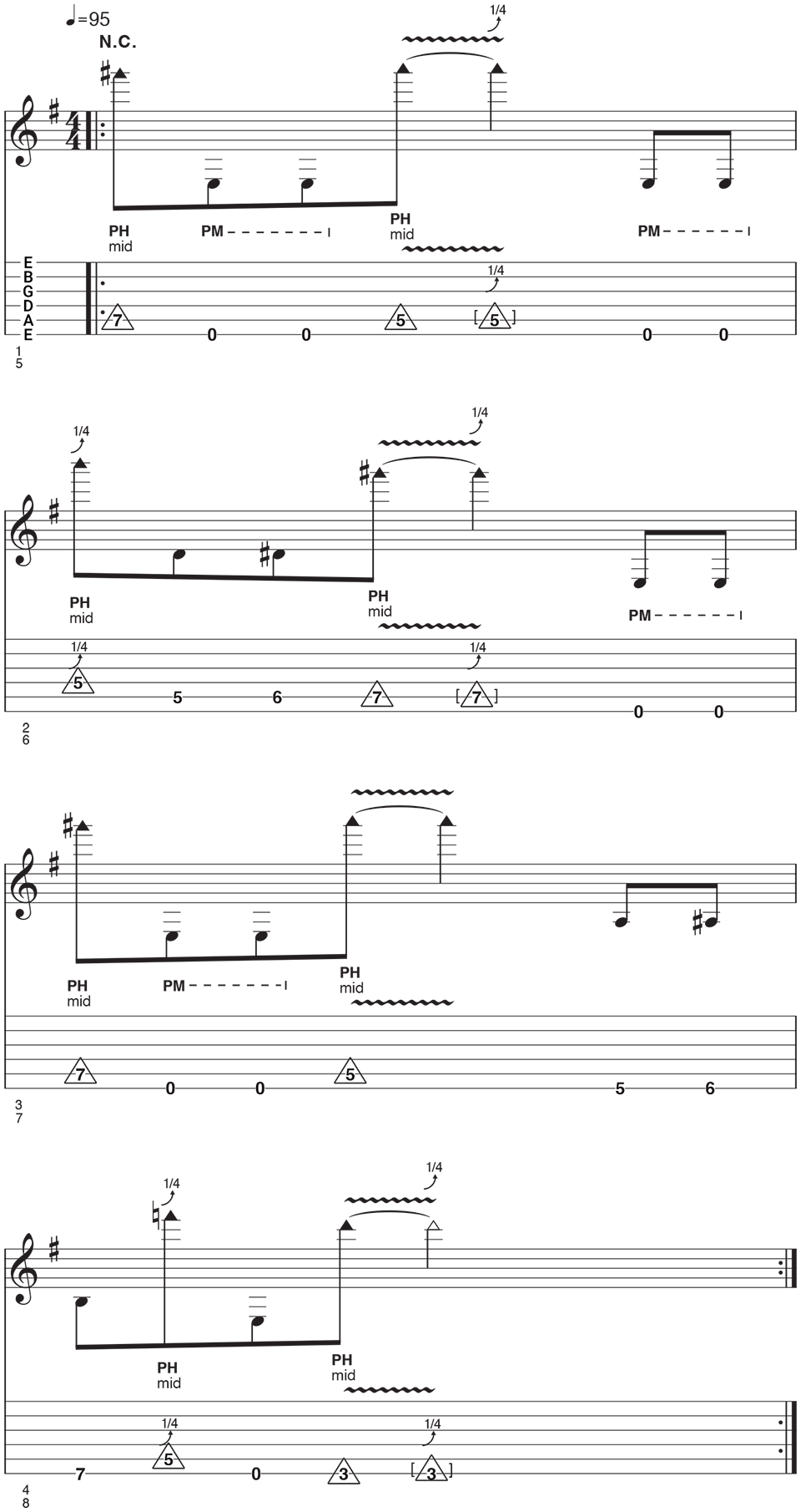 pinched harmonics