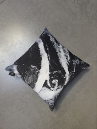 Saint Laurent Juergen Teller black and white cushion