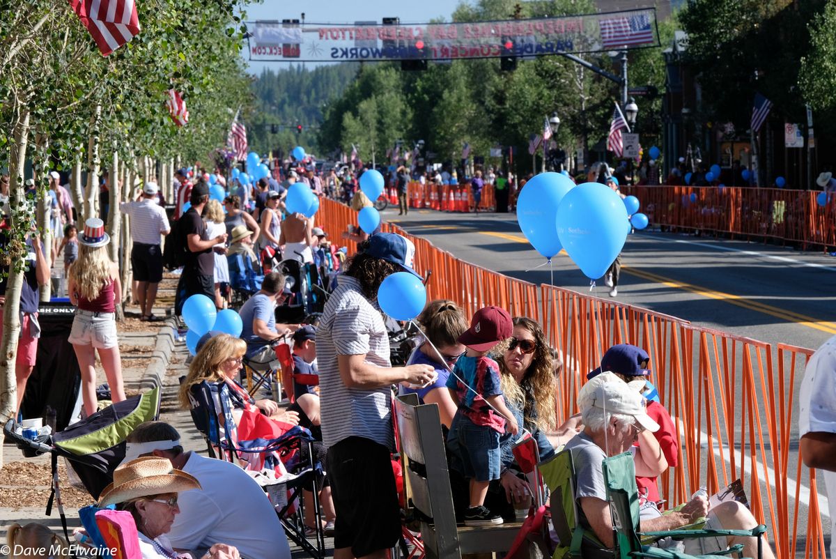 The crowd on Main Street was huge for the start of the race