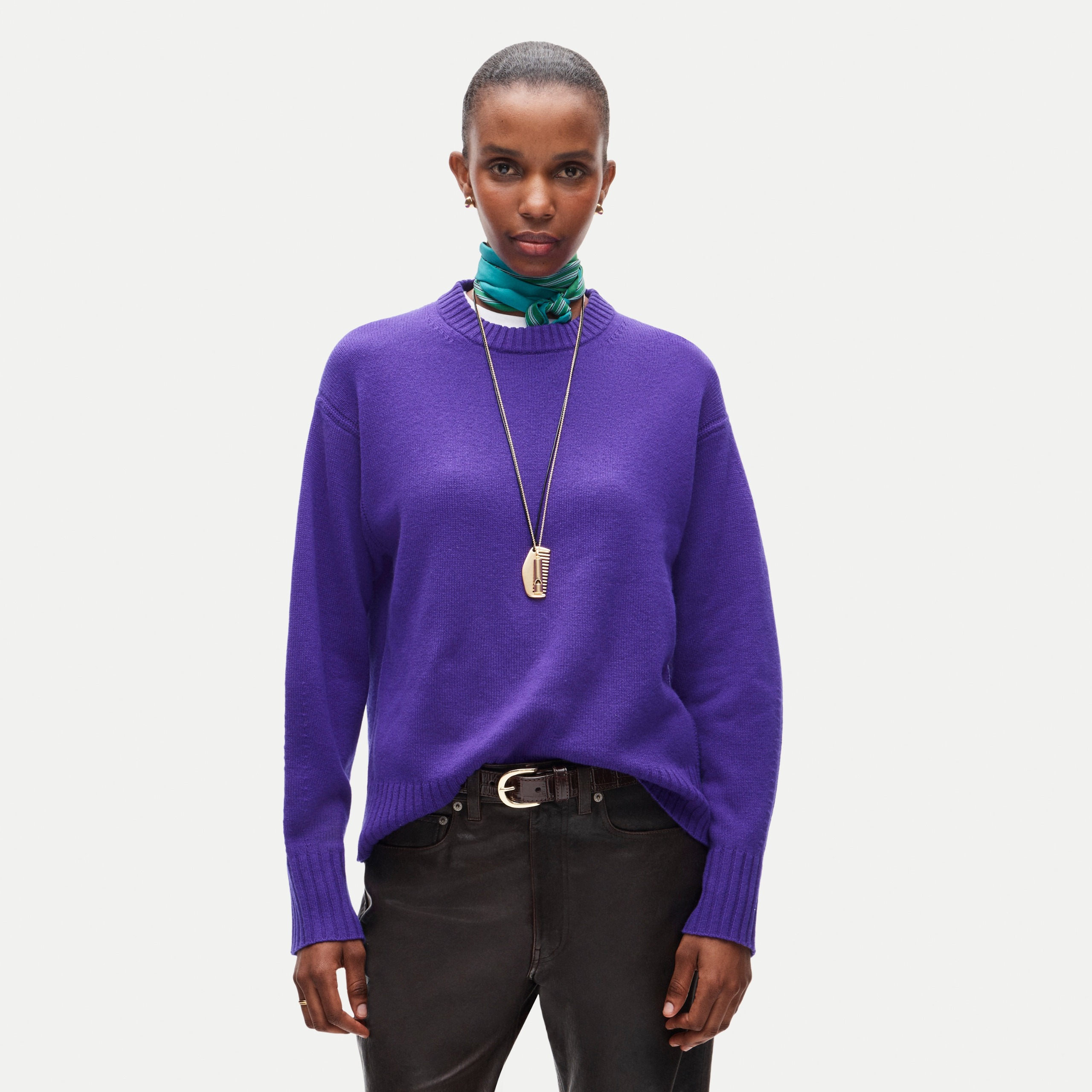 Oversized Cashmere Crewneck Sweater